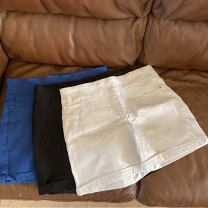 3 Women’s Stretch Cotton Counterparts Shorts
